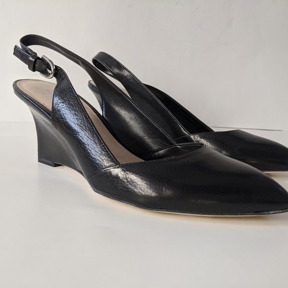 New Franco Sarto Size 7 Wedge Heel Sling Backs - Picture 8 of 15